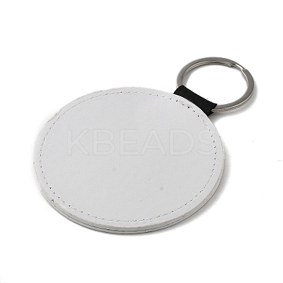 Sport Theme PU Leather Keychain SJEW-K002-08P-01-1