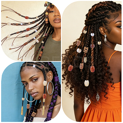 DIY African Dreadlock Hair Accessories Kits FIND-PA0001-49-1