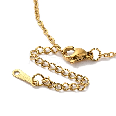 PVD Vacuum Plating 201 Stainless Steel Necklaces NJEW-H033-01G-N-1