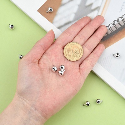 Brass Round Bell Pendants X-KKB-C203-01-1