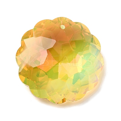 Electroplate Glass Charms EGLA-M028-02C-1