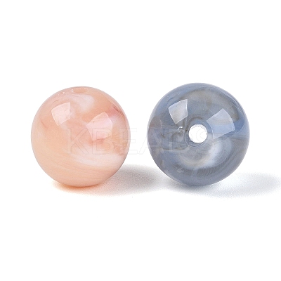 Two Tone Opaque Acrylic Beads OACR-Q205-05C-1