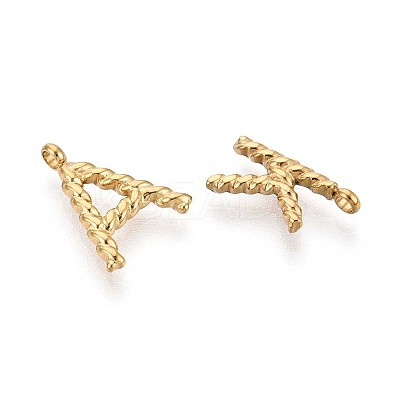 26Pcs 304 Stainless Steel Charms STAS-T064-75G-1