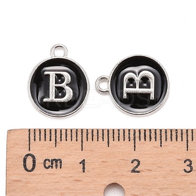 Platinum Plated Alloy Charms ENAM-S118-02B-P-1