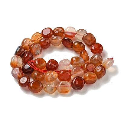 Natural Brazil Red Agate Beads Strands X-G-L599-A01-02-1