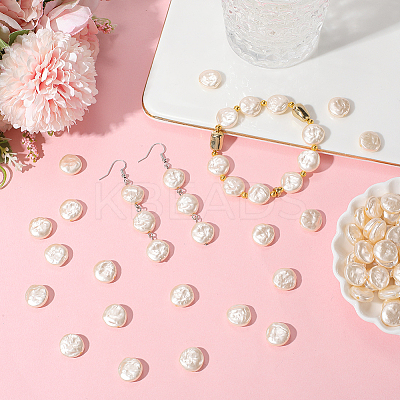 100Pcs ABS Plastic Imitation Pearl Beads OACR-LT0001-07-1