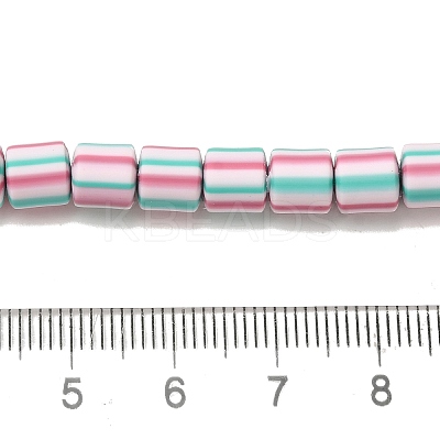 Polymer Clay Beads Strands CLAY-H006-01D-1