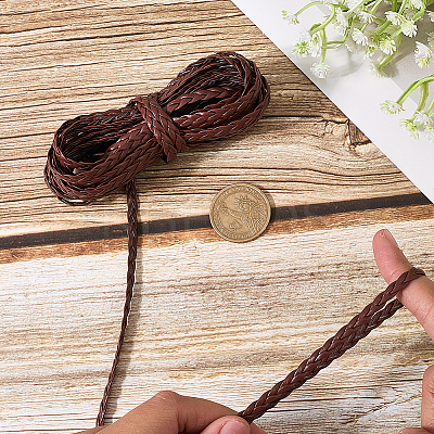 5M 3-Ply PU Leather Braided Cord LC-GF0001-12B-1