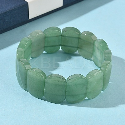 Natural Green Aventurine Beads Stretch Bracelets for Women Men BJEW-I323-02A-1