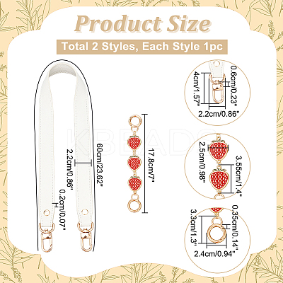1Pc PU Leather Bag Straps FIND-WR0009-46A-1