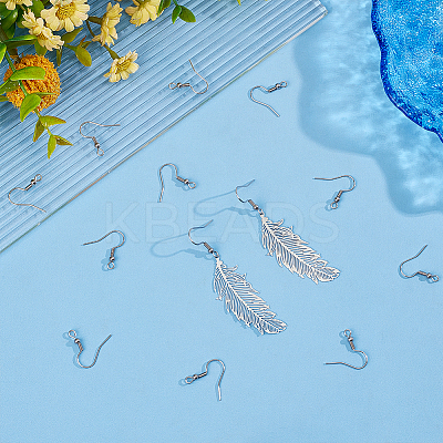 100 Pairs 316 Surgical Stainless Steel Earring Hooks STAS-UN0058-55-1