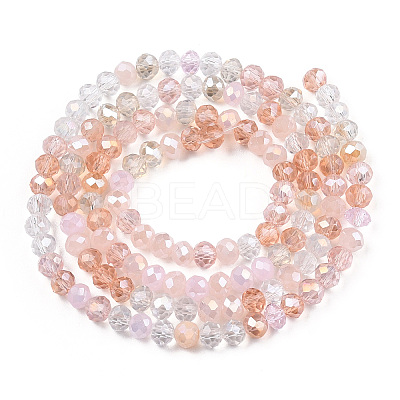 Electroplate Glass Beads Strands X-EGLA-T020-12G-1
