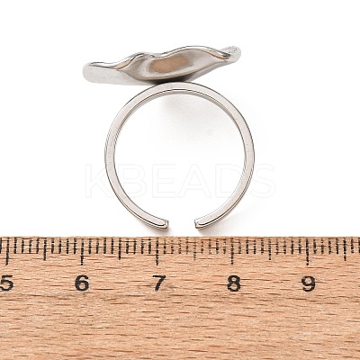 304 Stainless Steel Cuff Open Rings SA-CBA521B-01P-1