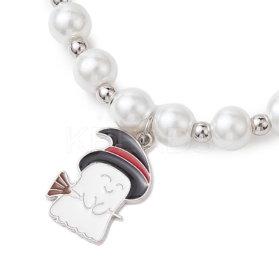 Alloy Enamel Charm Bracelets BJEW-JB10851-01-1