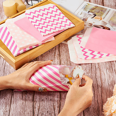 40Pcs 4 Styles Kraft Paper Bags CARB-TA0001-12A-1