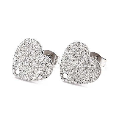 Non-Tarnish 304 Stainless Steel Stud Earring Findings LS-STAS-I183-02B-P-1
