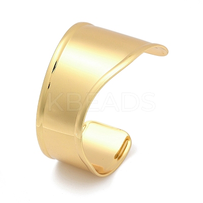 304 Stainless Steel Cuff Bangles for Women BJEW-Z097-10G-1