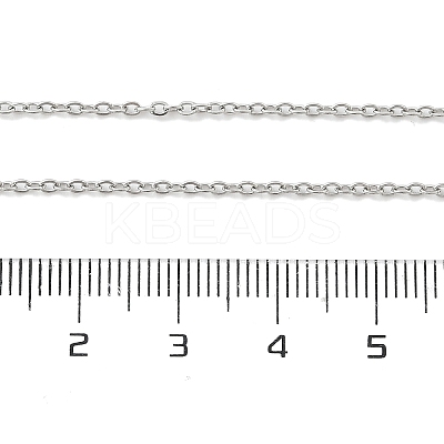 Non-Tarnish 304 Stainless Steel Cable Chains Necklace for Men Women LS-NJEW-N050-A02-S15-1