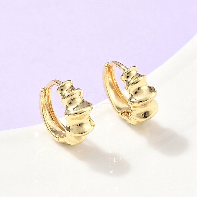 Brass Hoop Earrings EJEW-Z102-24G-1