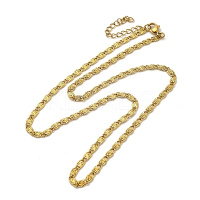 Ion Plating(IP)  304 Stainless Steel Lumachina Chain Necklaces NJEW-C060-01A-G-1