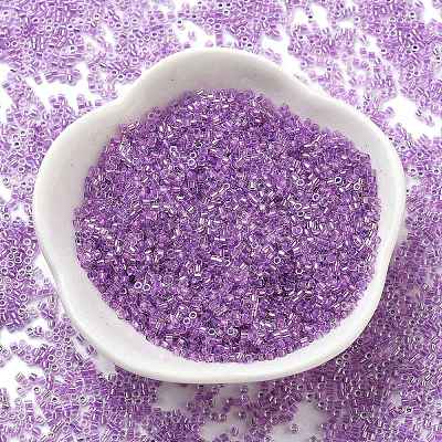 Transparent Inside Colours Glass Seed Beads X1-SEED-H003-04E-1