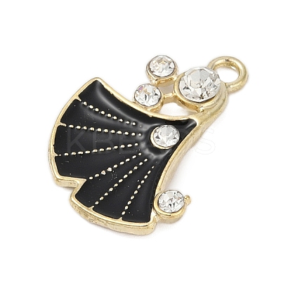 Alloy Enamel Pendants with Rhinestone FIND-Z070-07G-01-1
