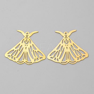 Hollow Brass Pendants KK-CJC0009-02C-02-1