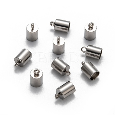 Tarnish Resistant 304 Stainless Steel Cord Ends X-STAS-M250-06-1
