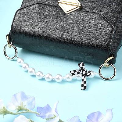 Plastic Beads Phone Case Beaded Chain AJEW-CJ00006-1