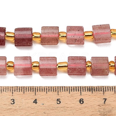 Natural Strawberry Quartz Beads Strands G-F833-Q02-01-1