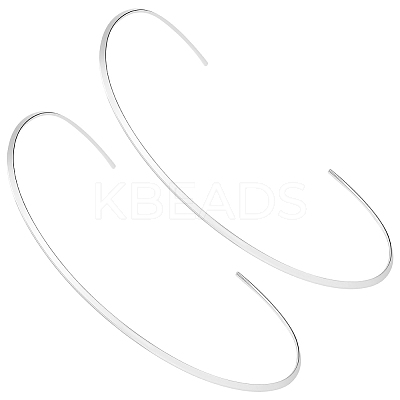 2Pcs 201 Stainless Steel Choker Necklace Making NJEW-UN0001-72-1