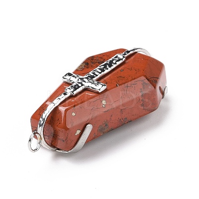 Natural Red Jasper Pendants G-C246-01D-P-1