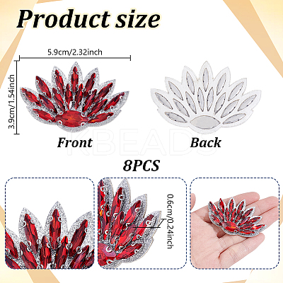 Glass Clothing Patches PATC-WH0028-025J-1