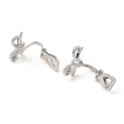 Alloy Clip-on Earring Findings FIND-L015-002P-1