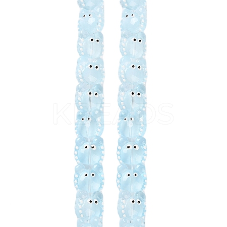 Transparent Glass Beads Strands LAMP-L078-010E-1