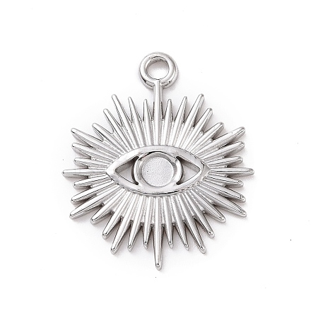 Tarnish Resistant 304 Stainless Steel Pendant Cabochon Settings LS-STAS-G287-17P-1