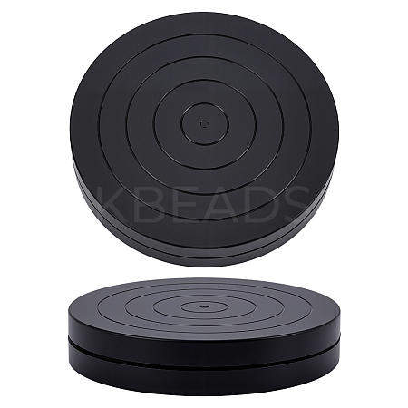 Flat Round Mini Plastic Rotated Turntable Sculpting Pottery Wheel CELT-WH0007-002A-1