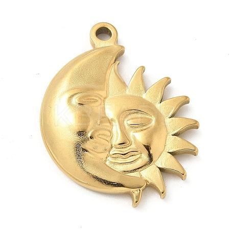 304 Stainless Steel Pendants STAS-I322-06G-02-1