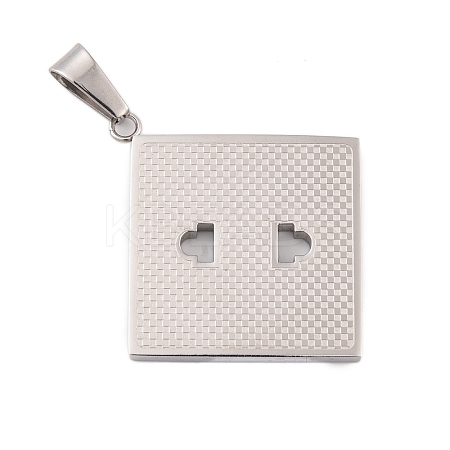 Non-Tarnish 304 Stainless Steel Pendants STAS-K283-05P-1