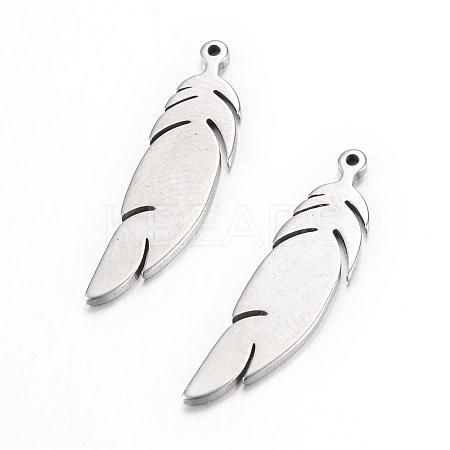 Tarnish Resistant 304 Stainless Steel Pendants STAS-S054-17-1