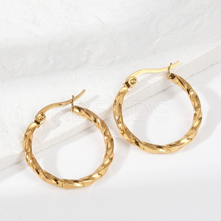 201 Stainless Steel Hoop Earrings X-EJEW-I245-07B-1