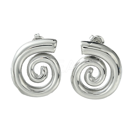 Non-Tarnish 304 Stainless Steel Stud Earrings EJEW-Z038-07P-1