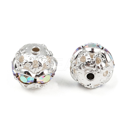 Brass Rhinestone Beads RB-A011-8mm-28S-1