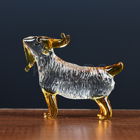 Glass Chinese Zodiac Figurines Statues for Home Office Desktop Feng Shui Ornament PW-WGC1701-07-1