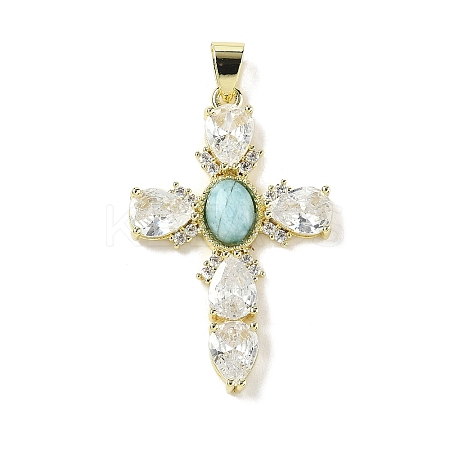 Natural Larimar Pendants G-P585-04G-08-1