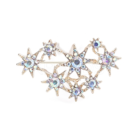 Star Rhinestone Pins PW-WG21970-01-1