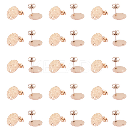 30Pcs Ion Plating(IP) 304 Stainless Steel Ear Stud Findings STAS-UN0045-20-1