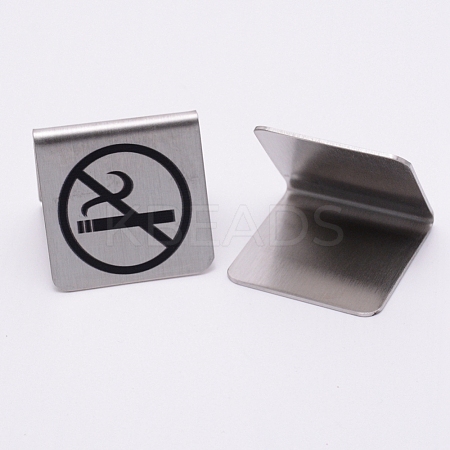 Stainless Steel Hotel Resturant Table Reservation Signage Board Desk Sign Plate STAS-WH0018-14-1