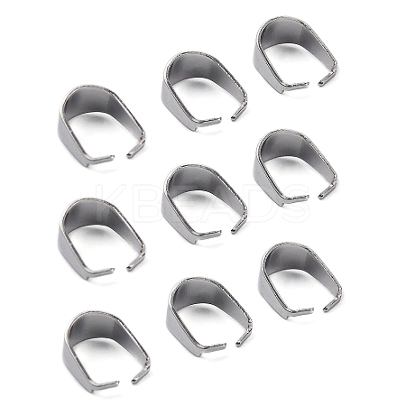 Tarnish Resistant 304 Stainless Steel Snap on Bails LS-STAS-R048-10x7mm-1