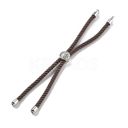 Twisted Nylon Cord Silder Bracelets DIY-B066-03P-05-1